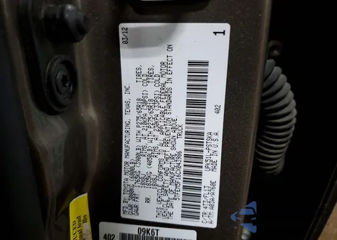 2012 Toyota Tundra Crewmax Sr5 из США, поврежденный, VIN 5TFEM5F16CX043986